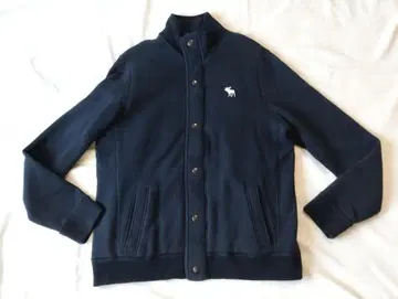 아바크롬비앤피치 플리스 라이닝 맨투맨 자켓 XL 네이비