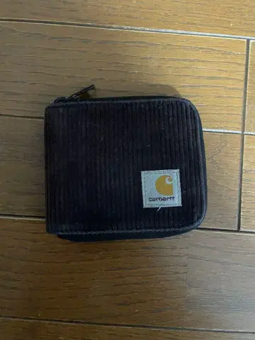 Carhartt 코듀로이 접이식 지갑 블랙