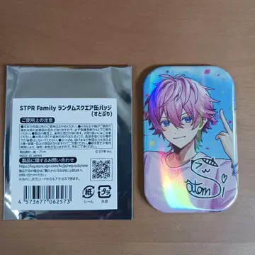 STPR Family 랜덤 스퀘어 캔뱃지 사토미 군 레어