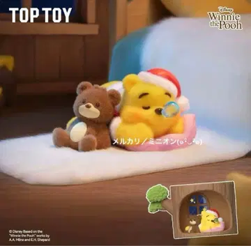 TOPTOY 디즈니 곰돌이 푸 크리스마스 곰 피규어 단품