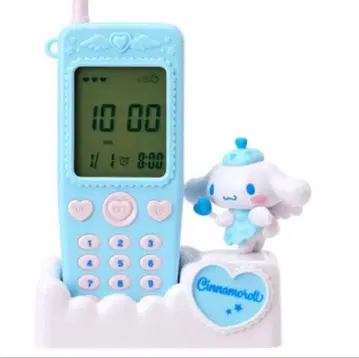 [ 새상품 당일 발송 ] 산리오 폴더폰 모양 탁상 시계 시나모롤