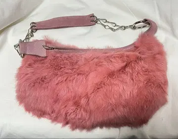 익명 배송/퍼 백 핑크