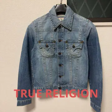 TRUE RELIGION 라이트 블루 데님 자켓 S