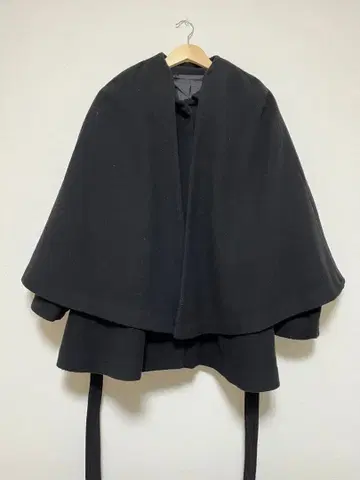 멀티 WAY 케이프 미들 코트 미사용 블랙 Heather