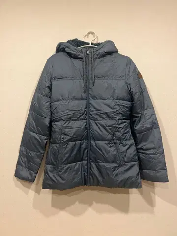 ROXY 후드 부착 다운 자켓 다크 블루