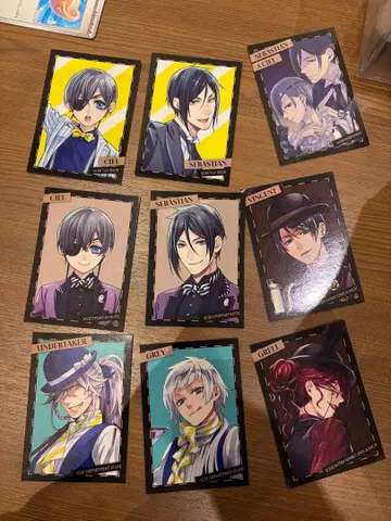 흑집사 Black Label 구매 혜택 캐릭터 카드 전 9종 컴프