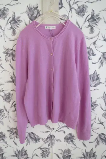 새상품 쿠미쿄쿠 KUMIKYOKU 캐시미어 혼방 니트 가디건 빅 사이즈