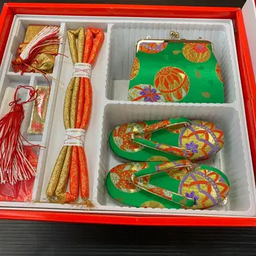 새상품 시치고산 축하 오비 커플 세트