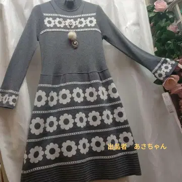 그레이 니트 원피스 사이즈 40