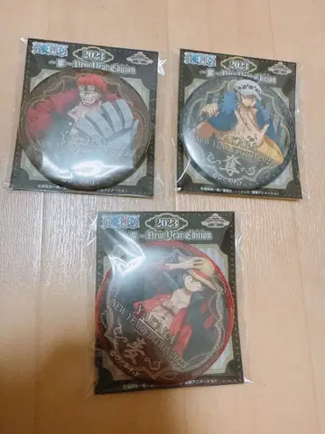 원피스 해적 주머니 2023 블랙 아이언 하이 캔뱃지 3개 세트