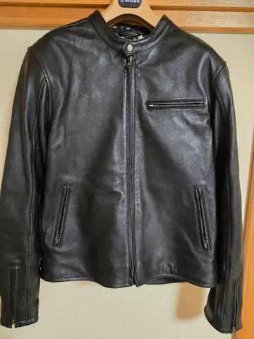 데그너 금란 가죽 자켓 XL