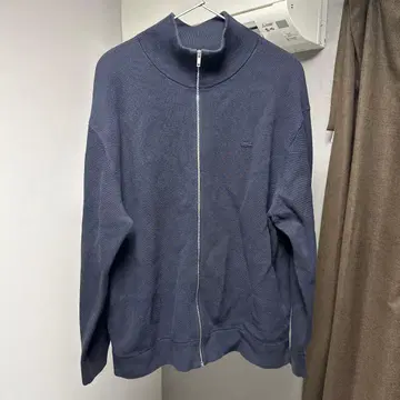 Lacoste 네이비 집업 가디건 별주