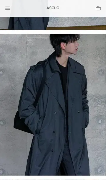 [ ASCLO ] 그레이 트렌치코트