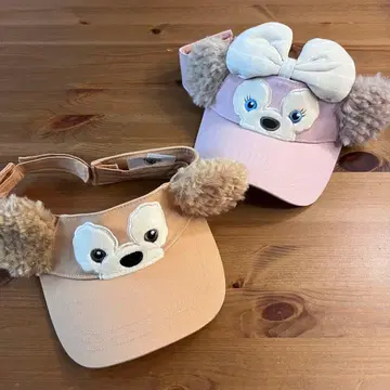 상하이 디즈니랜드 더피 셰리메이 선바이저 2개 세트