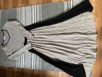 riende 베이지 롱 원피스 긴팔