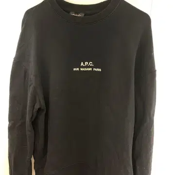 새상품급 Apc 에이피씨 맨투맨 네이비 사이즈s