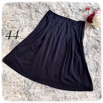 [레오나르] 플레어 스커트 네이비 빅 사이즈 44 (XL) 일본제