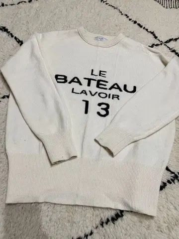 SLOBE IENA 화이트 긴팔 니트 스웨터