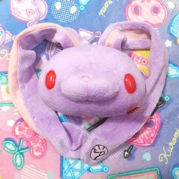 범용 토끼 페이스 패스 케이스 보라색