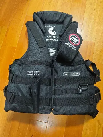 마즈메 MZK-CONTACT 블랙 구명 조끼