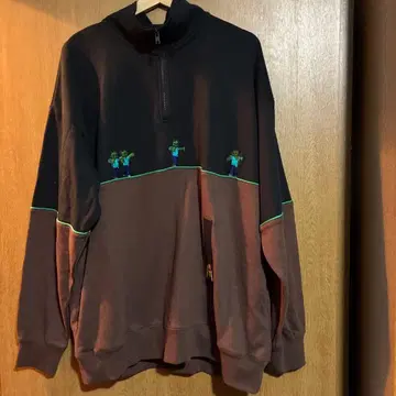 graniph Minecraft 하프 지퍼 트레이닝복 XL