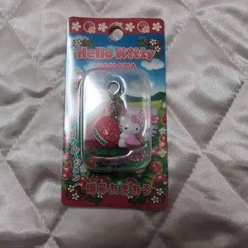 하카타 한정판 헬로키티 딸기 스트랩