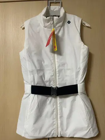 마리끌레르 골프웨어 여성용 슬리브리스 베스트 M 화이트