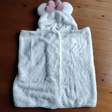 [새상품급] 디즈니 미니 4way 담요 판초 크리스마스 40주년