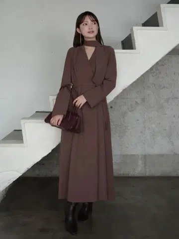 [ 미사용 새상품 ] anuans 더블 새틴 클래시컬 원피스