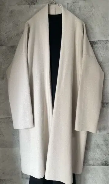 23구 울 코트 코디 가디건 롱 가디건 가운 베이지 38 고급