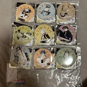 THE JOJO WORLD 홀로그램 캔뱃지 컬렉션 9개 세트