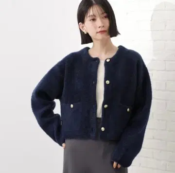 THE SHOP TK 페더 벨로아 가디건