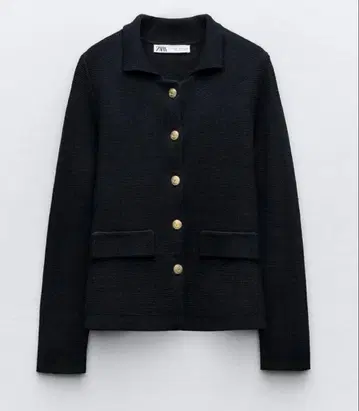 플레인 니트 가디건 [ 블랙 ]