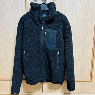 블랙 플리스 자켓 L 사이즈