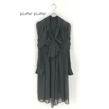 B0057/새상품급 YLANG YLANG 이란이란 실크100% 리본