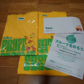 Tropicana 세서미 스트릿 부모 자녀 페어 T셔츠 빅버드 추첨 선물