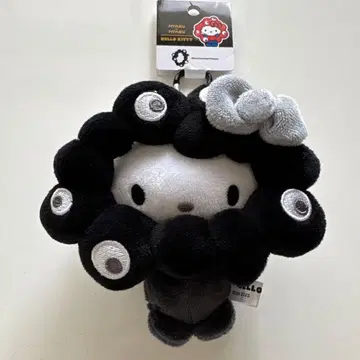 미야쿠미야쿠 블랙 봉제 인형 헬로키티 카라비너 산리오