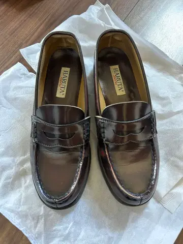 HARUTA 자메이카 브라운 로퍼 25cm 3E 루즈한 사이즈