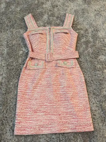 an 원피스 드레스 핑크 M