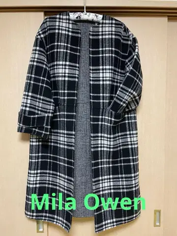 Mila Owen 미라 오웬 머플러 포함 롱 코트