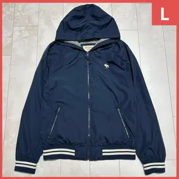 Abercrombie & Fitch 네이비 나일론 자켓
