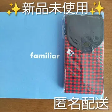 미사용 새상품 파밀리아 슈파트 에코백 M 빨간색 계열 체크