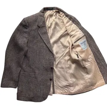 80s 캐나다제 해리스 트위드 울 자켓 테일러드 자켓 새상품급