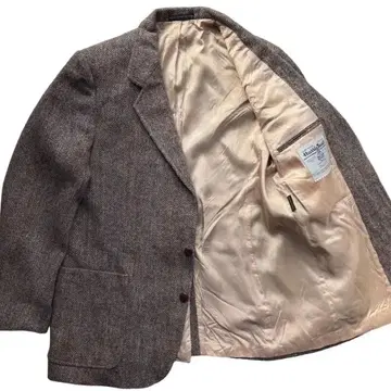 80s 캐나다제 해리스 트위드 울 자켓 테일러드 자켓 새상품급