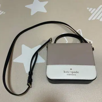 케이트 스페이드 숄더백 바이컬러 베이지 화이트 블랙