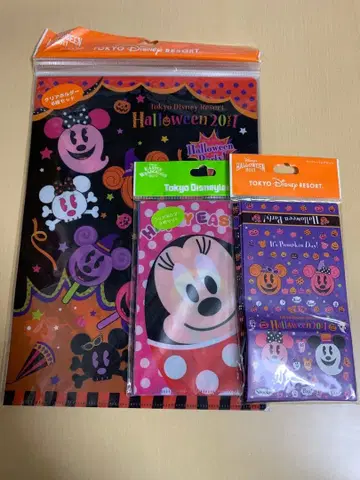 도쿄 디즈니 리조트 할로윈 클리어 파일 종이 봉투 클리어 홀더