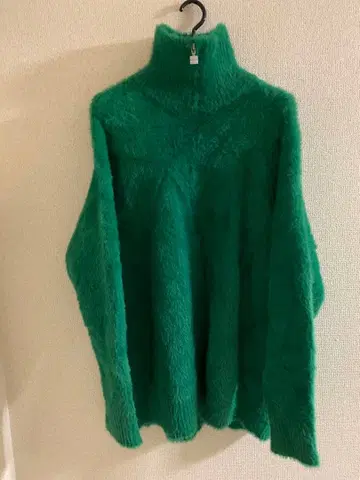 MASONPRINCE 하이넥 니트 풀오버 하프 지퍼