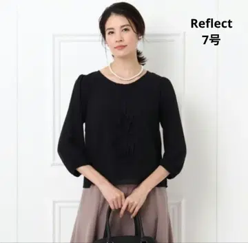 Reflect 리플렉트 프릴 쉬폰 블라우스 블랙 7호