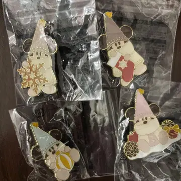 릴린린 핀 배지 2025 디즈니 크리스마스 4개 세트