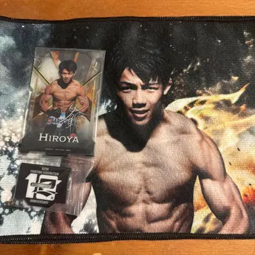 rizin 제일복권 히로야 아크릴 스탠드 타월 세트